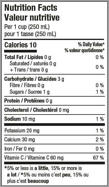 Limonade Baies Calories L Pet Oasis