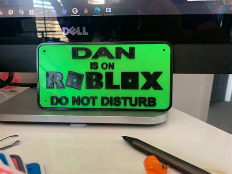 Personalised 3d Roblox Signs Etsy