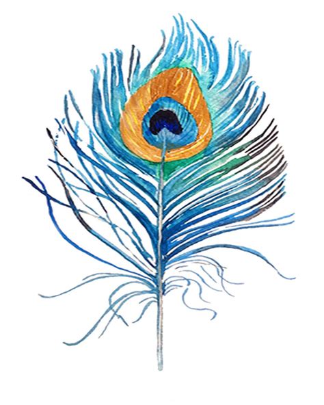 Peacock Feather Art Print, Instant Download, Peacock Wall Art ...