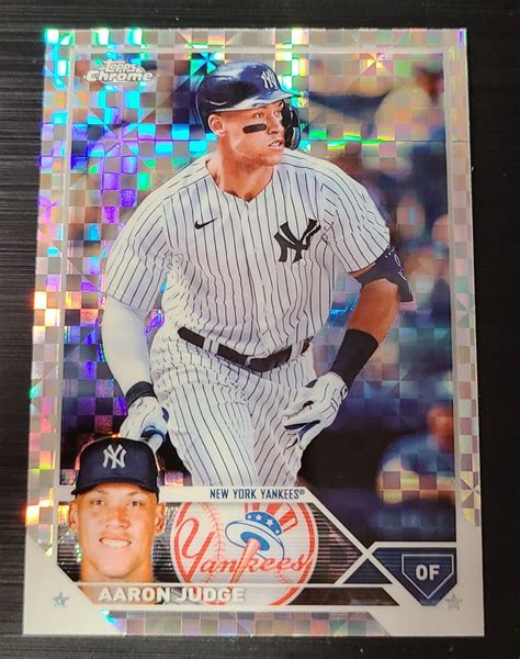 2023 Topps Chrome Aaron Judge X Fractor 62 New York Yankees EBay