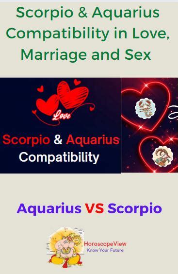 Scorpio And Aquarius Zodiac Compatibility Love Sex In 2024