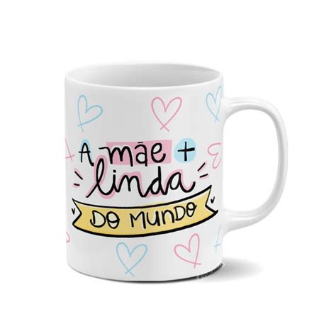 Caneca Personalizada Feliz Dia Das M Es Elo