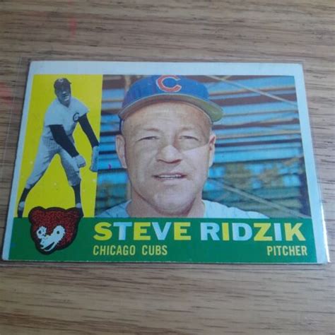 Topps Baseball Steve Ridzik Chicago Cubs Ebay