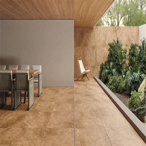 Porcelanato Pedra Acetinado 72x72cm Externo Borda Reta Pórfido Lef