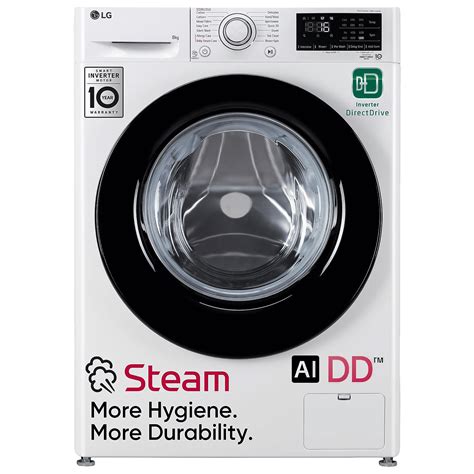 Buy Lg 8 Kg 5 Star Inverter Fully Automatic Front Load Washing Machine Fhp1208z3w Ai Direct