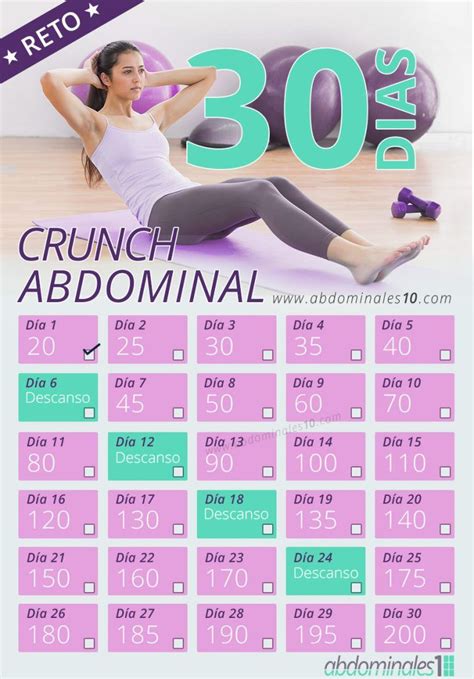 Reto Crunch Abdominal D As Abdominales Reto De Abdominales