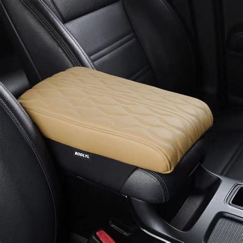 Bodlyl Car Center Console Cover Memory Foam Car Armrest