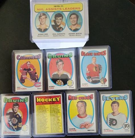 Topps Hockey Complete Set Vg Ex Orr Dryden Rc Howe Hull