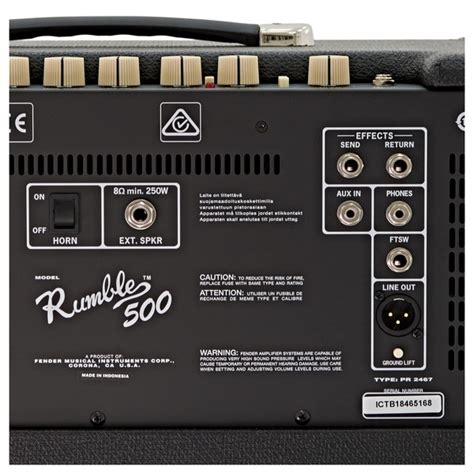 Fender Rumble 500 2x10 Bass Combo Verstärker Gear4music