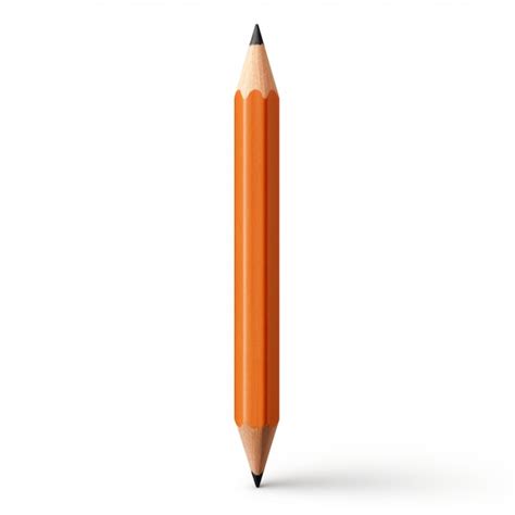 A Pencil With A Black Tip Is Shown On A White Background Premium Ai