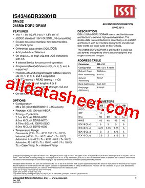 Is Dr B Datasheet Pdf Integrated Silicon Solution Inc