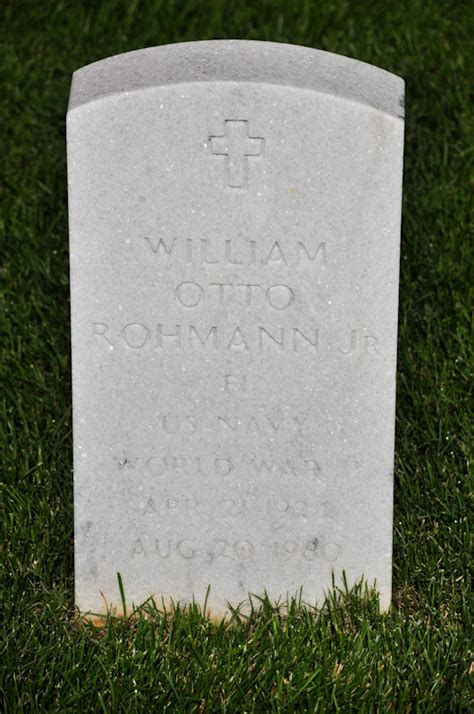 William Otto Rohmann Jr 1924 1980 Find A Grave Memorial