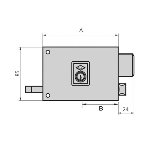 Cerradura Sobreponer Esmaltada Mod 125 A 1 CVL Ferretea