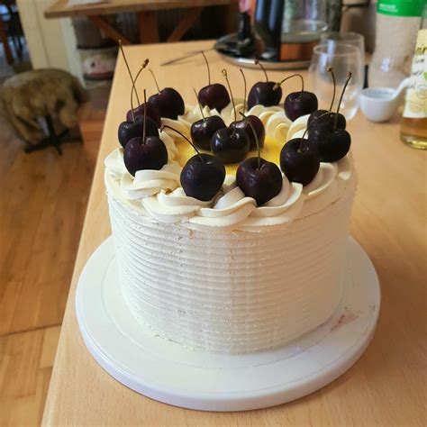 Elderflower And Lemon Drizzle Sponge Cherry Raspberry And Red Currant Jam White Chocolate