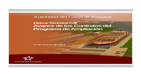 Autoridad Del Canal De Panamá · Autoridad Del Canal De Panamá Informe