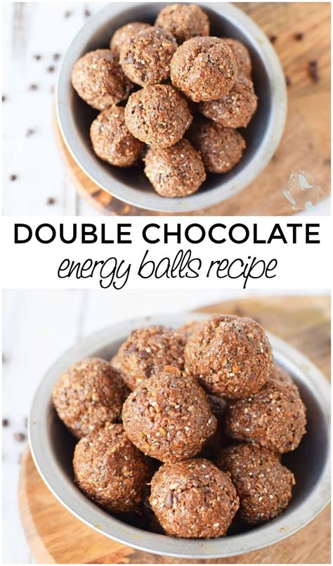 Double Chocolate Energy Balls No Bake Recipe Snack A Magical Mess