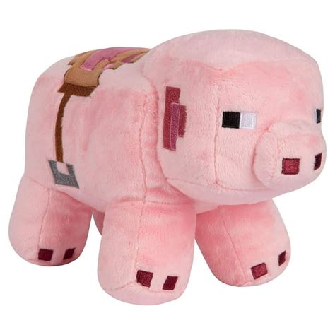 Minecraft Adventure Saddled Pig 7" Plush Toy - Walmart.com - Walmart.com