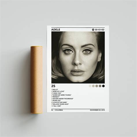 Adele 25 Album Cover Poster Adele Poster Print Poster - Etsy