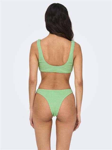 ONLY Dół od bikini 15282973 Zielony Modivo pl