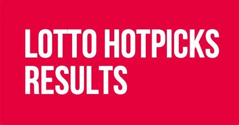 Lotto Hotpicks Results Tonight Lotto Hotpicks Results History