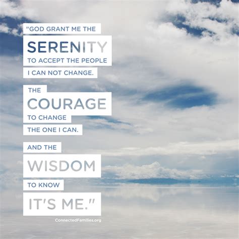 A New Serenity Prayer Connected Families