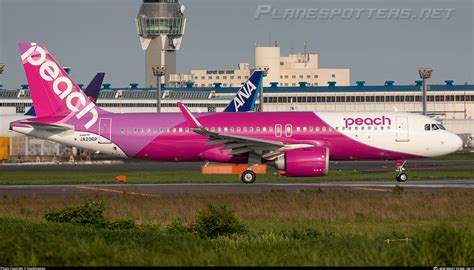 Ja P Peach Airbus A N Photo By Huomingxiao Id