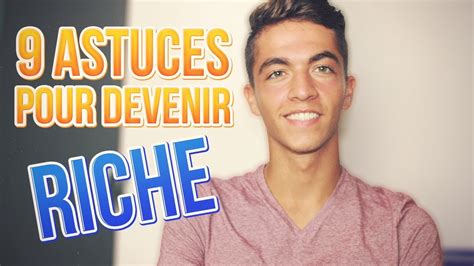 9 ASTUCES POUR DEVENIR RICHE Business En Ligne YouTube