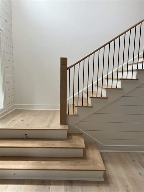 Contemporary Wood Stair Risers