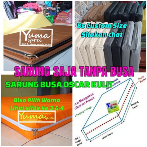 Jual Sarung Busa Waterproof Cover Kulit Oscar Inoac Royal Kasur