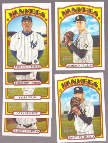 Topps Heritage High Numbers New York Yankees Team Set Ebay