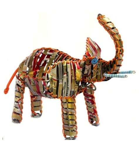 Elephant Handmade From Recycled Soda Cans Brand New Pre Order Tin