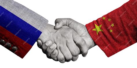 Premium Photo Flags Of Russia And China Allies And Friendly Countries