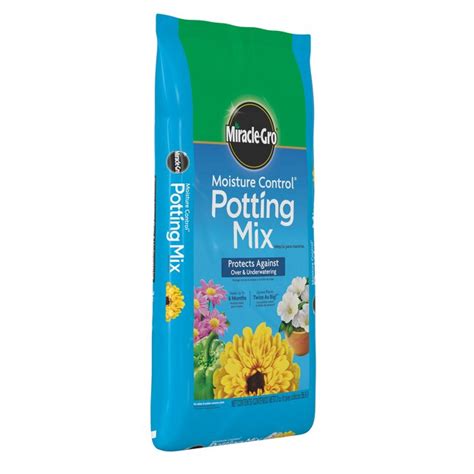 Miracle Gro Moisture Control 2 Pack 2 Cu Ft Potting Soil Mix In The