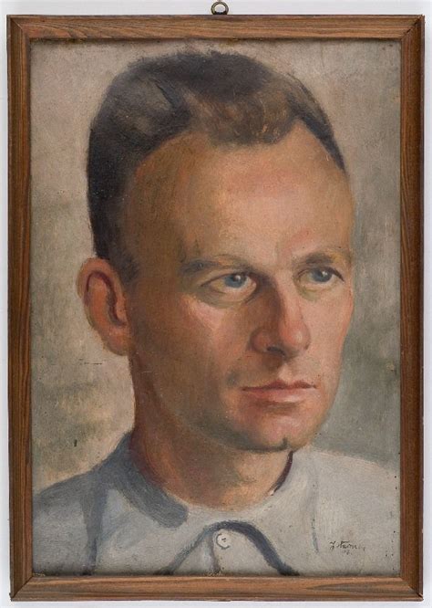 Portret Witolda Pileckiego pędzla Jana Stasiniewicza z 1943 r