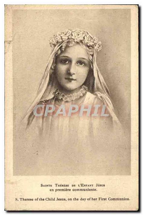 Carte Postale Ancienne Sainte Therese De L Enfant Jesus En Premiere