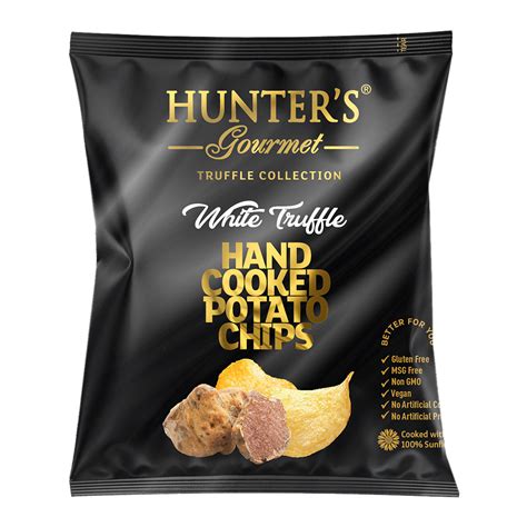 Hunters Gourmet Hand Cooked Potato Chips White Truffle Truffle