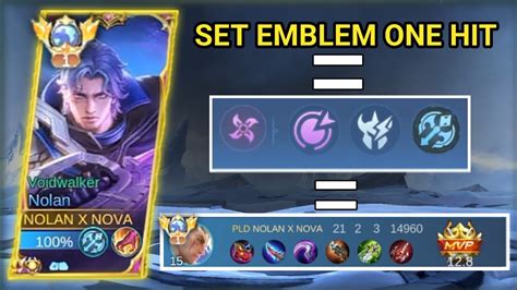 Setting Emblem Top Global Nolan Terbaru Tersakit Mana Hemat