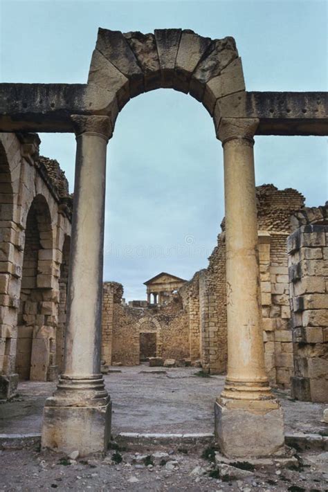 Dougga, Tunisia, Tunis - Ancient Roman City Stock Image - Image of architecture, arab: 113294697