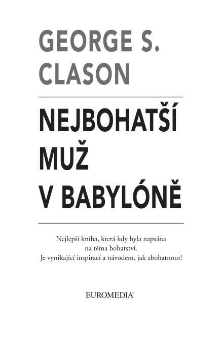 Pdf George S Clason Booktook Czgeorge S Clason Nejbohat Mu V