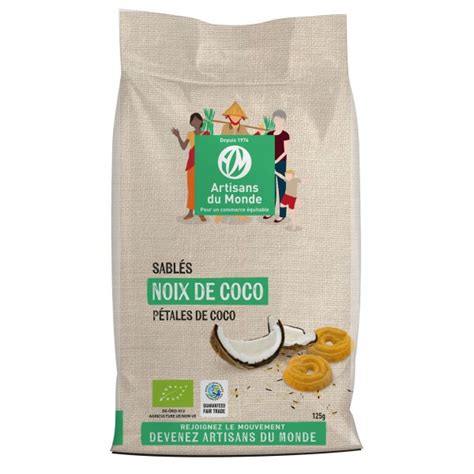 Biscuits sablés noix de coco biologique 125gr