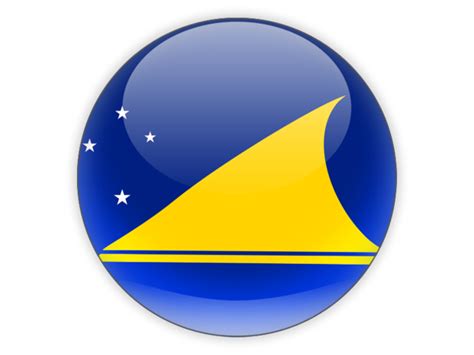 Round icon. Illustration of flag of Tokelau