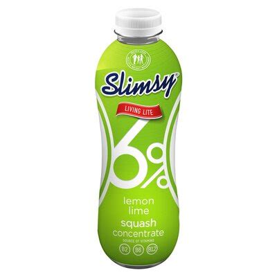 Slimsy Lemon Lime Flavoured 6 Squash Concentrate 1L PnP