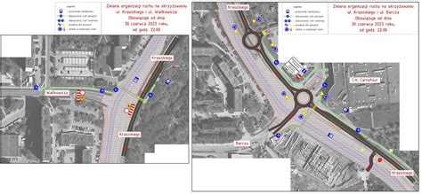 Zmiana Organizacji Ruchu Na Skrzy Owaniu Ul Krasickiego Z Barcza Oraz
