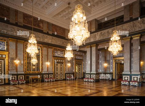 Interior christiansborg copenhagen denmark palace hi-res stock ...