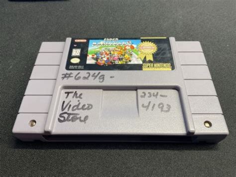 Super Mario Kart Super Nintendo SNES Tested Authentic 800152712376 EBay