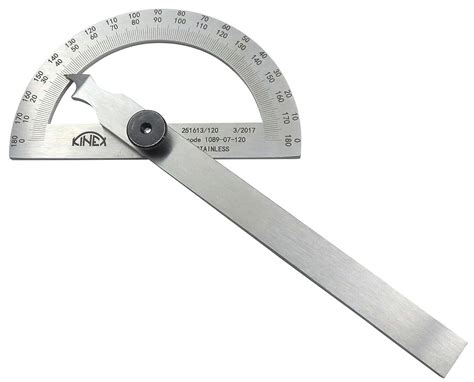 Заказать угломер 0-180° 250х400 мм kinex 1089-07-250, нержавеющая сталь ...