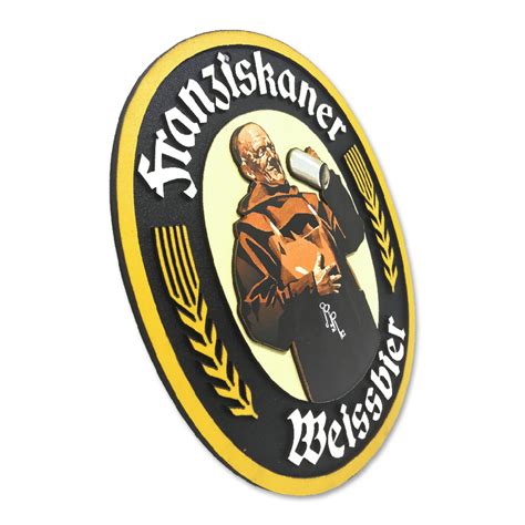 Placa Decorativa Cerveja Franziskaner Weissbier D Relevo Elo