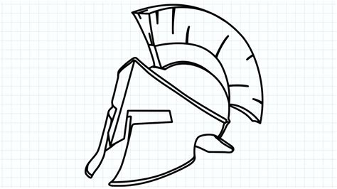 Spartan Helmet Drawing How To Draw A Spartan Helmet Step By, 53% OFF