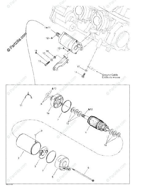 Sea Doo Personal Watercraft 2002 Oem Parts Diagram For Starter