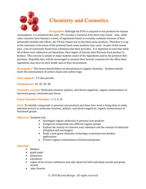 Organic Chemistry Behind Makeup Saubhaya Makeup